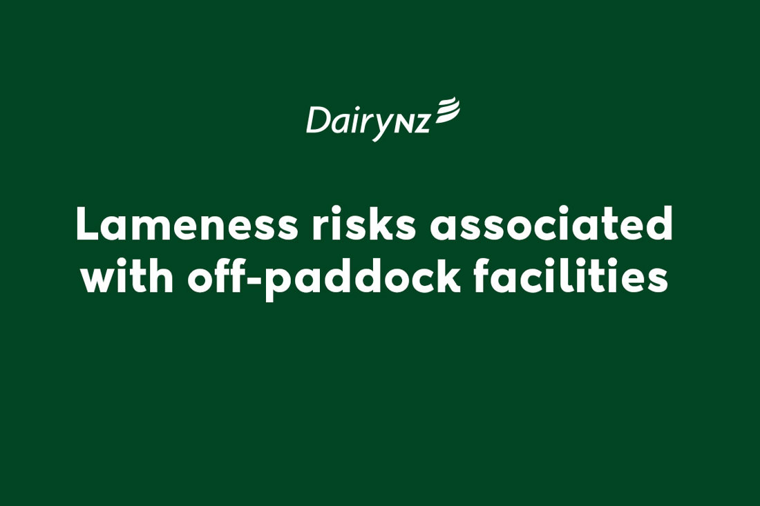 Lameness Risks Associated With Off Paddock Facilities Video Placeholder Image V1