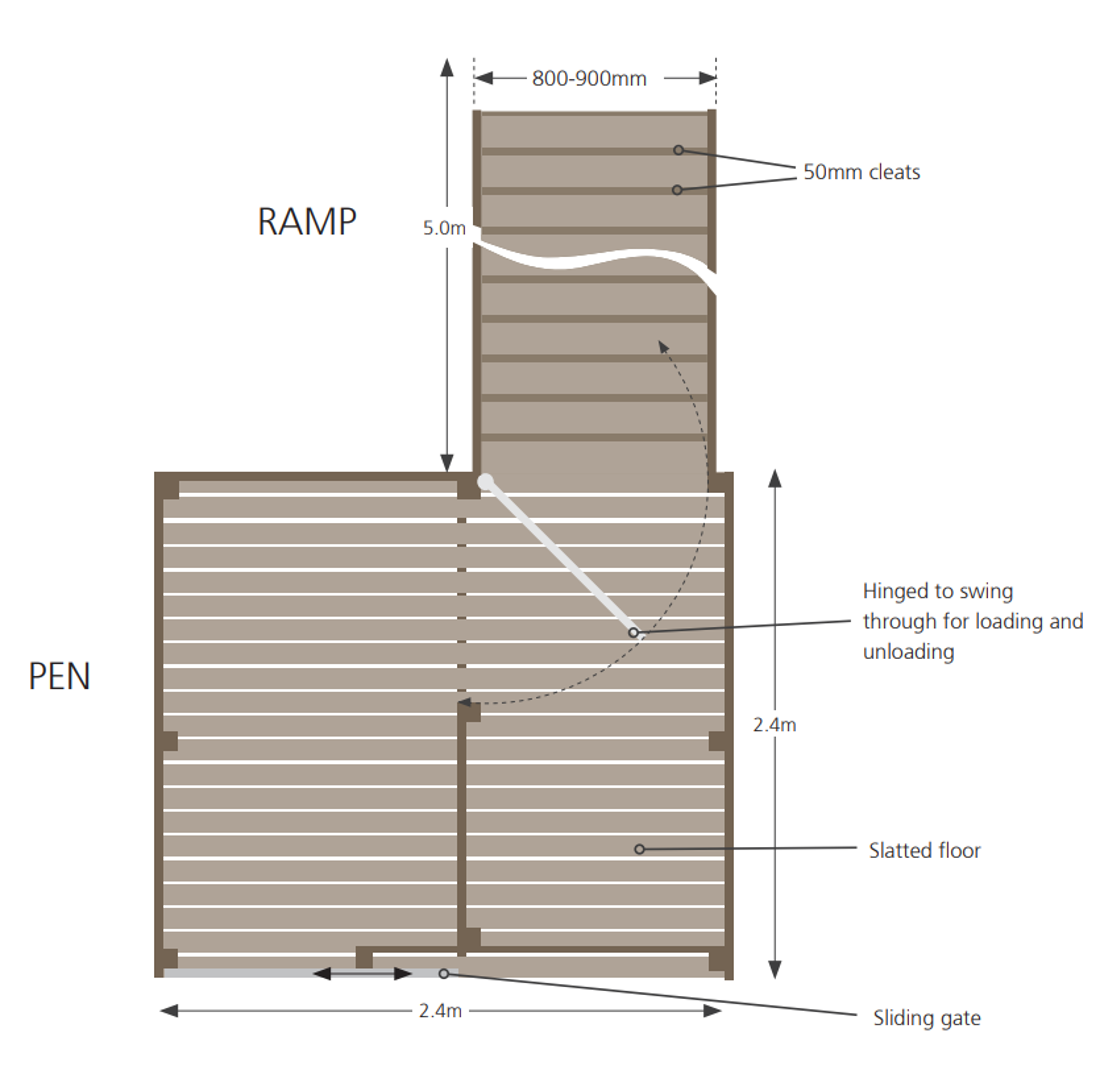 Animal Calves Transporting Bobby Calves Detailed Facility Plan Image V2