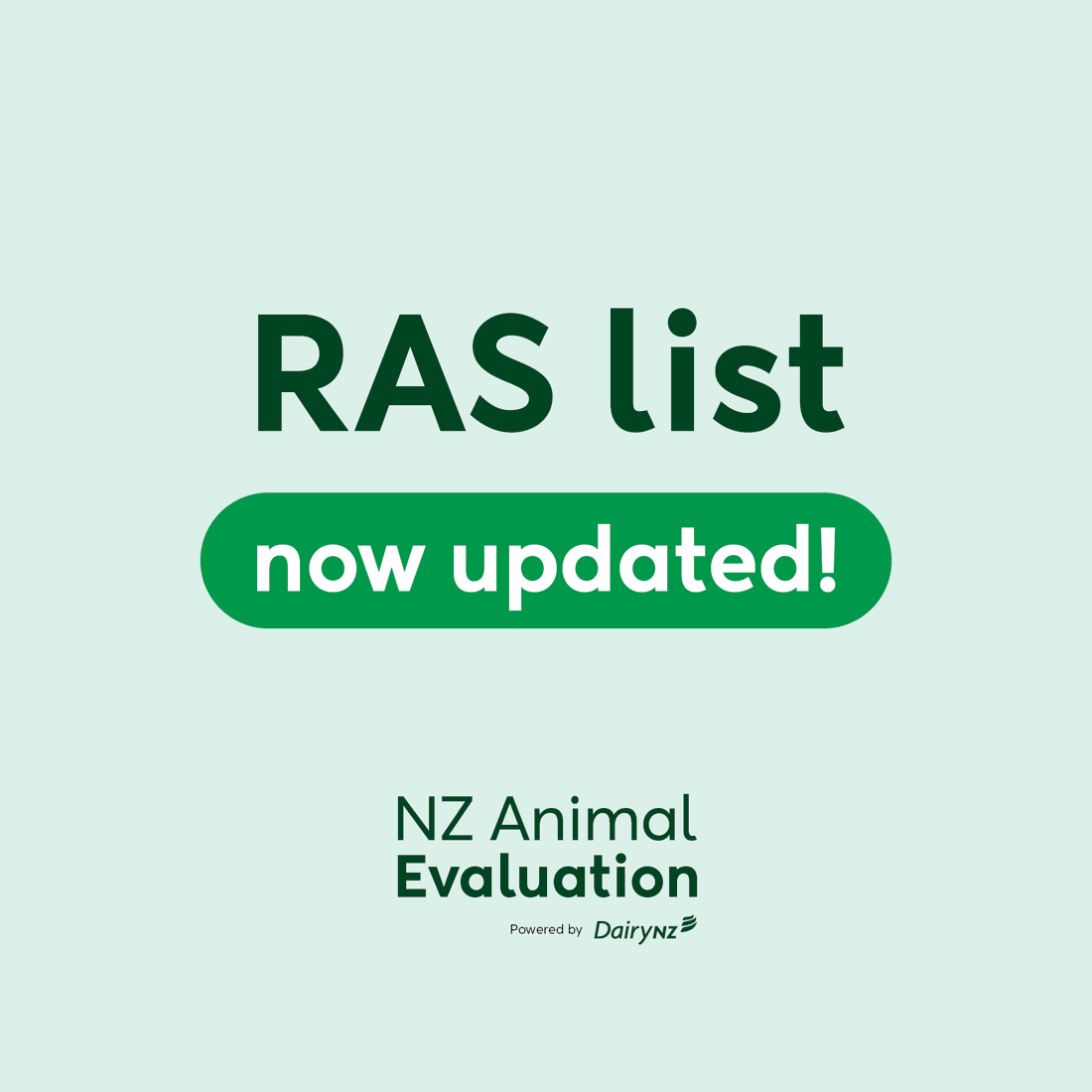 RAS List Now Updated