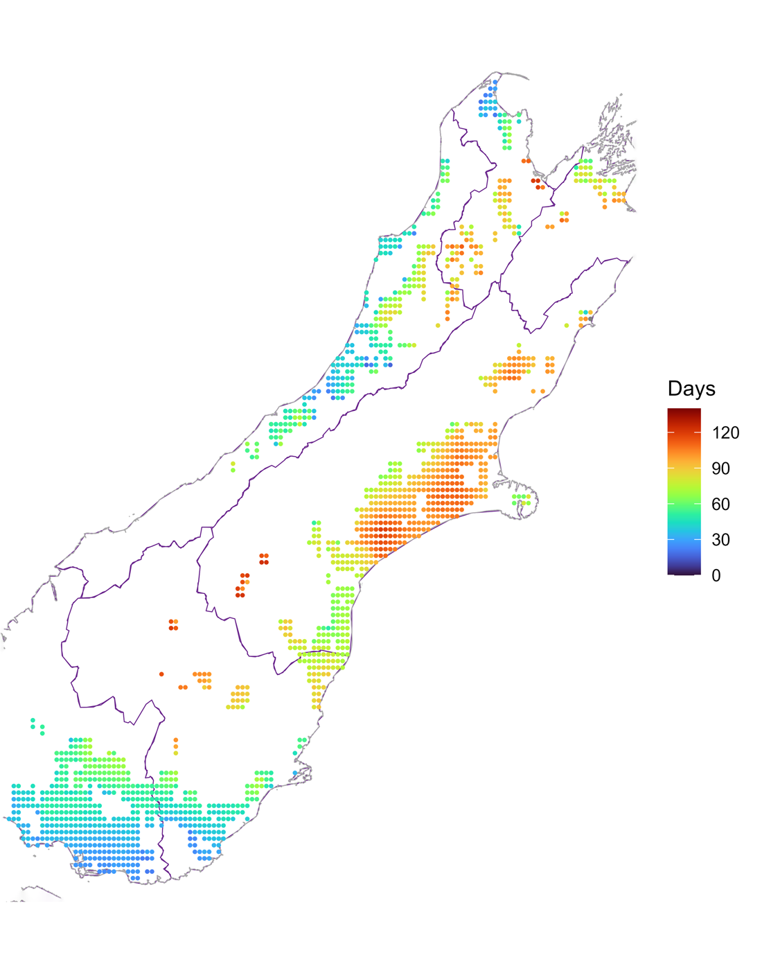 Inside Dairy May July 2025 Getting Ahead On Animal Care Heat Map South Island V2
