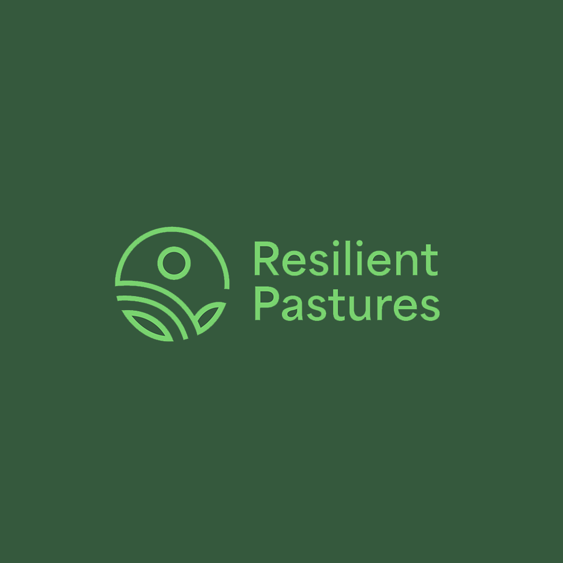 Resilient Pastures Final Logo Green Bg Sq