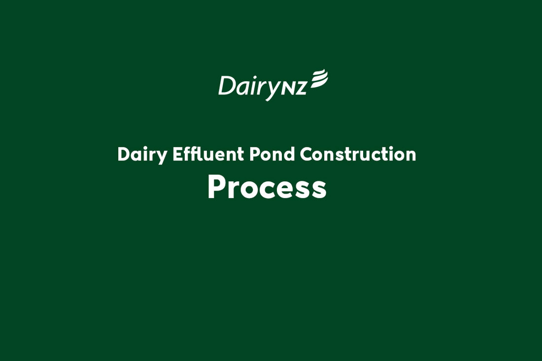 Dairy Effluent Pond Construction Process Video Placeholder Image