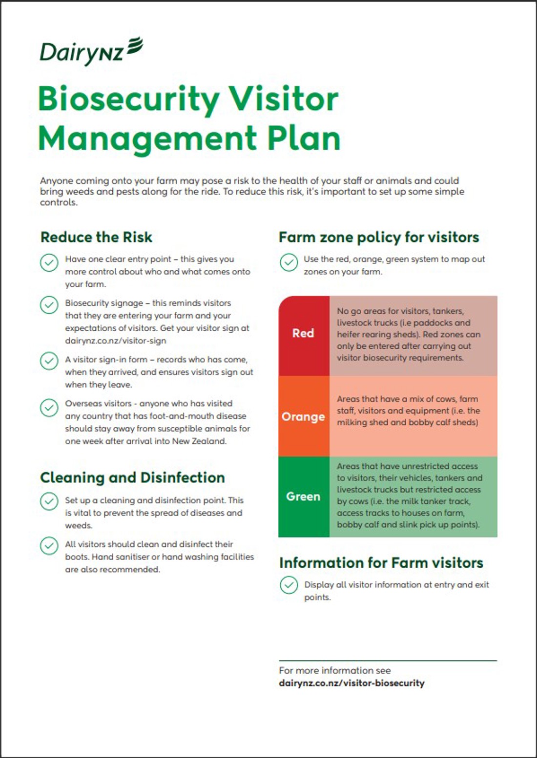 Biosecurity Visitor Management Plan Image