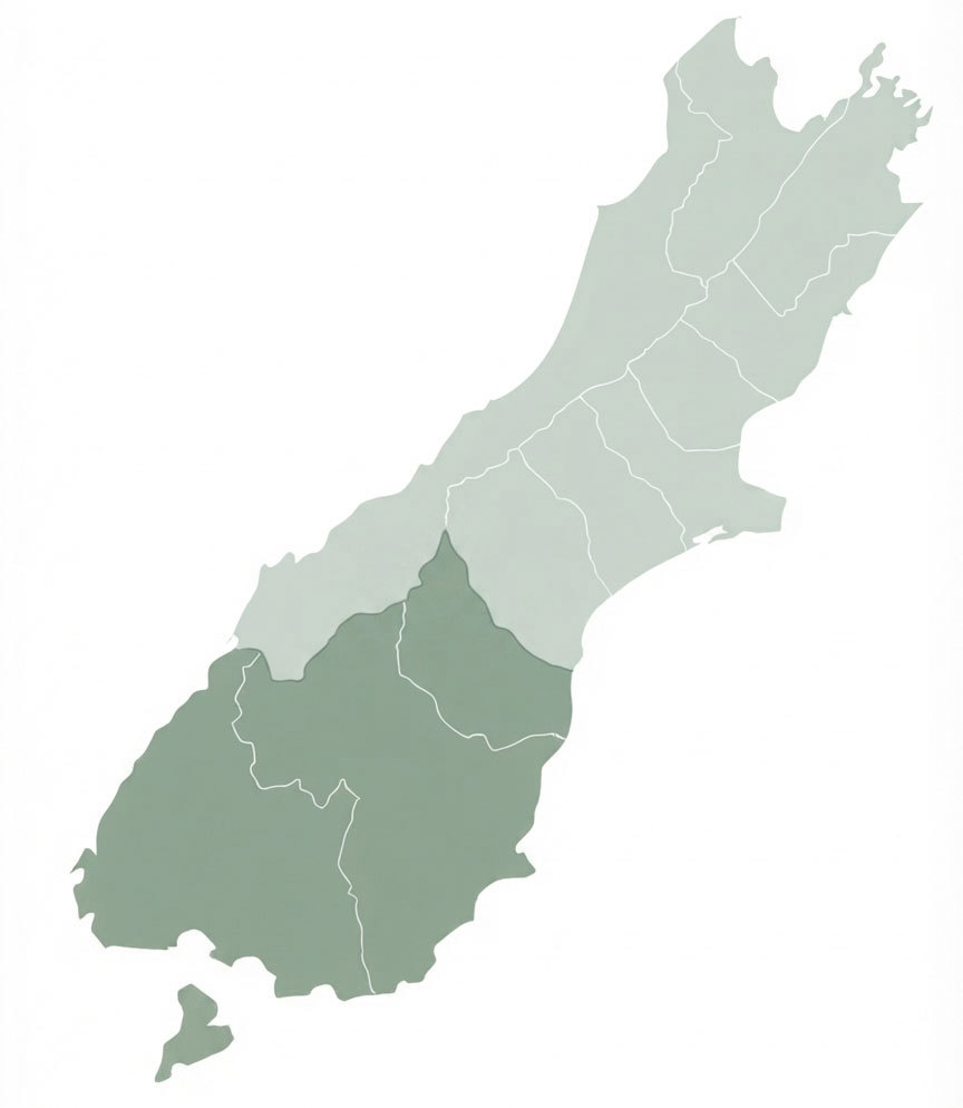 In The Regions Lower South Island Map V2