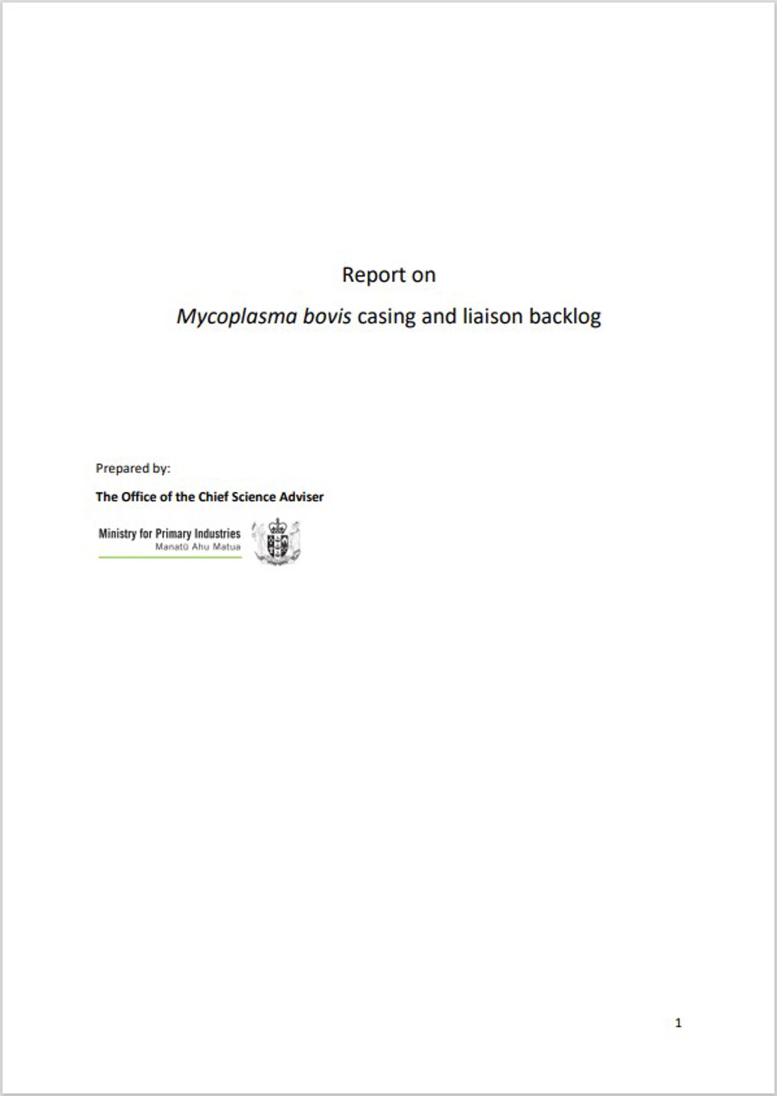Mbovis Report On Cases And Liaison Backlog 2019 Image