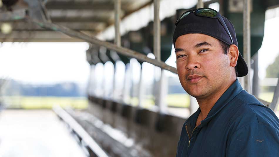 Assistant farm manager (on the 'Lower Farm') Rob Acunin 