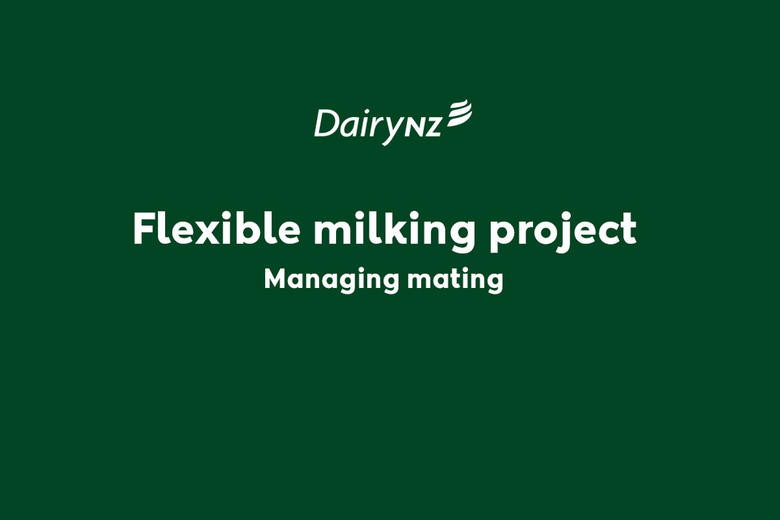 Flexible Milking Project Managing Mating Video Placeholder Image
