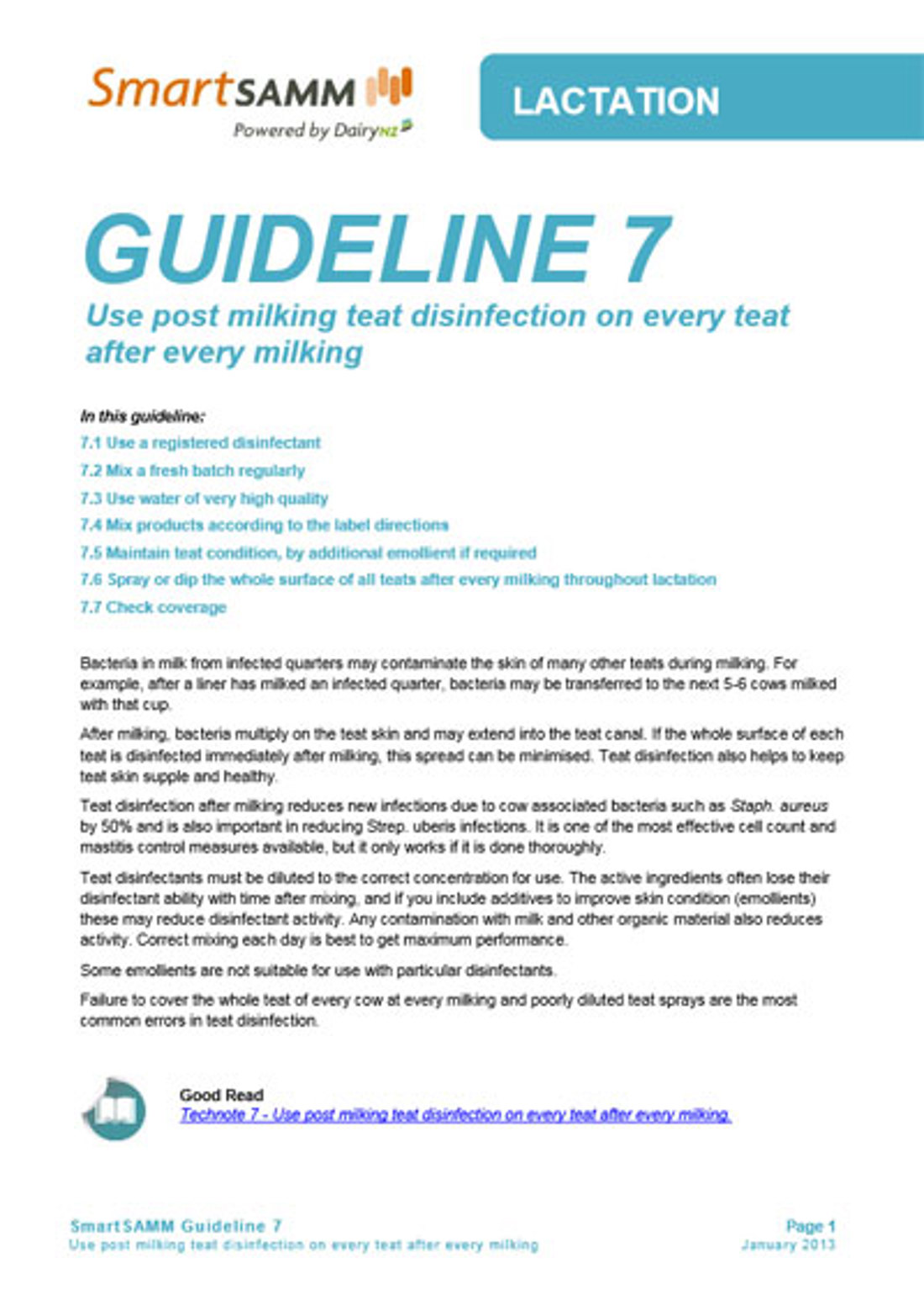 Guideline 7
